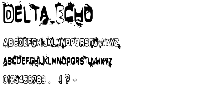 Delta Echo font